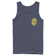 Men's Stranger Things Hawkins Police Badge Costume  Adult Tank Top