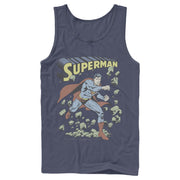 Men's Superman Hero Smash Barriers  Adult Tank Top