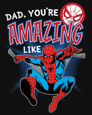 Men's Marvel Dad You're Amazing Like Spider-Man  Adult Long Sleeve Shirt