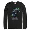 Men's Marvel Black Panther 2018 Jungle Silhouette  Adult Long Sleeve Shirt