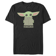 Men's Star Wars: The Mandalorian The Child Cartoon Art  Adult T-Shirt