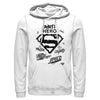 Men's Superman Hero Qualities & Icons  Adult Pull Over Hoodie