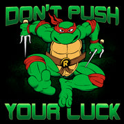 Men's Teenage Mutant Ninja Turtles St. Patrick's Day Raphael Don't Push Your Luck  Adult T-Shirt