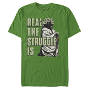 Men's Star Wars Yoda Real the Struggle Is  Adult T-Shirt