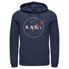 Men's NASA Outline Simple Logo  Adult Pull Over Hoodie