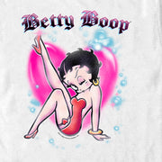 Men's Betty Boop Airbrush Heart  Adult T-Shirt