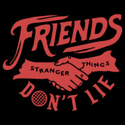 Men's Stranger Things Friends Don't Lie Handshake  Adult T-Shirt