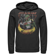 Men's Star Wars Boba Fett Tatooine  Adult Pull Over Hoodie