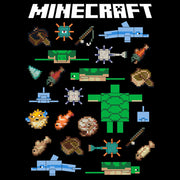 Men's Minecraft Fish and Mobs  Adult T-Shirt