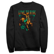 Men's Professional Bull Riders Live to Ride  Adult Sweatshirt