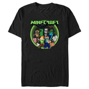 Men's Minecraft Heroes and Mobs  Adult T-Shirt