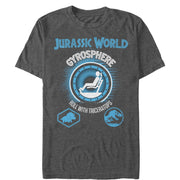 Men's Jurassic World Gyrosphere Roll With Triceratops  Adult T-Shirt