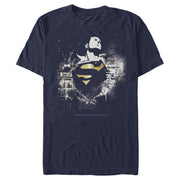 Men's Superman Hero Graffiti Print  Adult T-Shirt