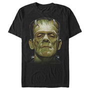 Men's Universal Monsters Big Frankenstein's Creature Head  Adult T-Shirt