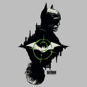 Men's The Batman Mirror Riddler Skyline  Adult T-Shirt