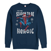 Men's Marvel Christmas Spider-Man Heroic Season  Adult Sweatshirt