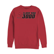 Men's Marvel Love You 3000 Iron Man Helmet  Adult Sweatshirt