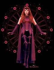 Men's Marvel Wandavision Scarlet Witch Geometric Magic Symbol  Adult T-Shirt