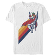 Men's Star Wars Boba Fett Retro Stripes  Adult T-Shirt