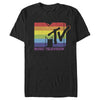 Men's MTV Horizontal Rainbow Logo  Adult T-Shirt