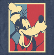 Men's Mickey & Friends Red White and Goofy  Adult T-Shirt