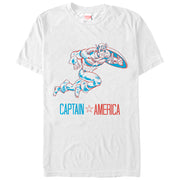 Men's Marvel Captain America Patriotic  Adult T-Shirt