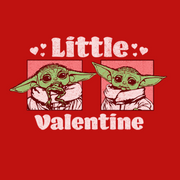 Men's Star Wars: The Mandalorian Valentine's Day The Child Little Valentine Panels  Adult T-Shirt