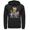 Men's Toy Story Character Logo Party  Adult Pull Over Hoodie