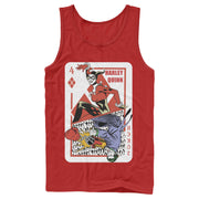 Men's Batman Harley Quinn Joker Poker Card  Adult Tank Top