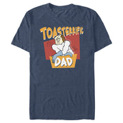 Men's The Ren & Stimpy Show Powdered Toast Man Toasterrific Dad  Adult T-Shirt