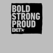 Men's BET Bold Strong Proud Logo  Adult T-Shirt