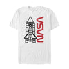 Men's NASA Sleek Rocket Launch  Adult T-Shirt