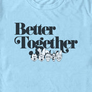 Men's Mickey & Friends Better Together Friends  Adult T-Shirt