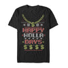 Men's Lost Gods Ugly Christmas Happy Holla Days  Adult T-Shirt