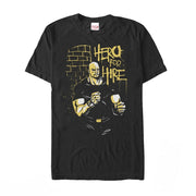 Men's Marvel Hero for Hire Brick  Adult T-Shirt