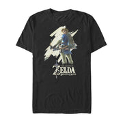 Men's Nintendo Legend of Zelda Breath of the Wild Streak  Adult T-Shirt