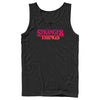 Men's Stranger Things Pink Logo  Adult Tank Top