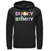 Men's Toy Story Ducky & Bunny Rainbow Text  Adult Pull Over Hoodie