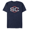 Men's ESPN Sports Center Red Circle Logo  Adult T-Shirt