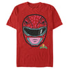 Men's Power Rangers Red Ranger Helmet  Adult T-Shirt