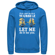 Men's Despicable Me Minion Laugh At You  Adult Pull Over Hoodie