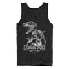 Men's Jurassic Park Raptor Logo  Adult Tank Top