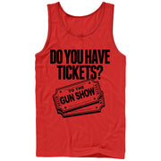 Men's CHIN UP Tickets to the Gun Show  Adult Tank Top