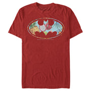 Men's Batman Tropical Logo  Adult T-Shirt