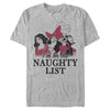 Men's Disney Princesses Christmas On the Naughty List  Adult T-Shirt