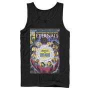 Men's Marvel Eternals Retro Comic Book Cover  Adult Tank Top