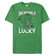 Men's Marvel St. Patrick's Day Hulk Incredibly Lucky  Adult T-Shirt