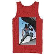 Men's Superman Strongest Hero Pose  Adult Tank Top