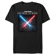 Men's Star Wars: Obi-Wan Kenobi Lightsaber Dark Side vs Jedi Clash  Adult T-Shirt