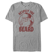 Men's Lost Gods Respect The Beard  Adult T-Shirt